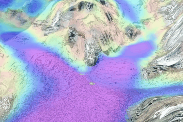 Animation of Himalayas mountains